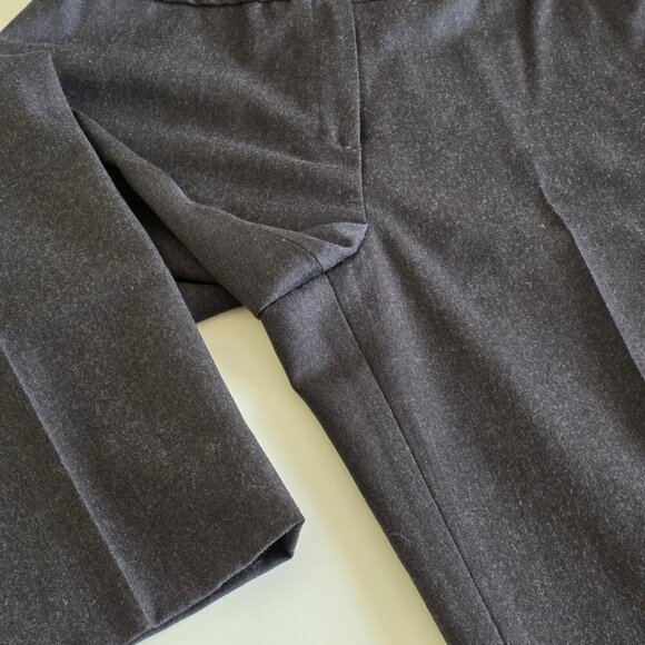 Jones Basics Pants Women 12 Gray Wool Lined Office Mature No Stretch - Picture 11 of 16